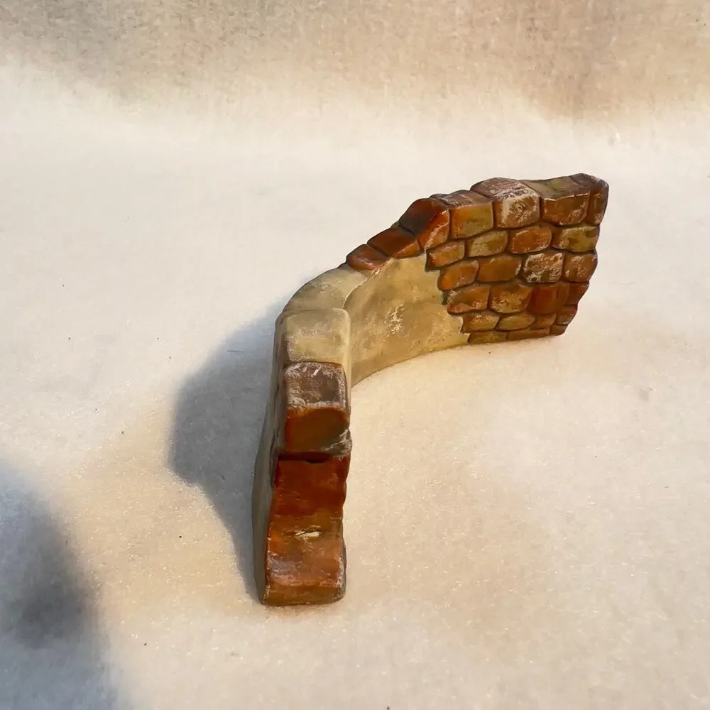 Grandeur Noel '01 Bethlehem Village Stone Wall Collector Ed. O'Well Porcelain